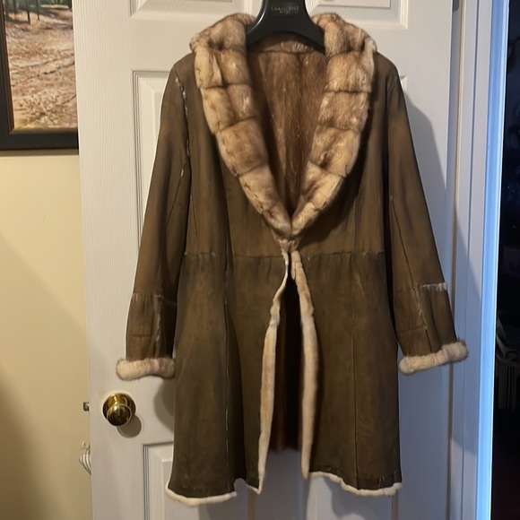 Neiman Marcus Giuliana Teso reversible real mink fur coat used - Picture 6 of 9